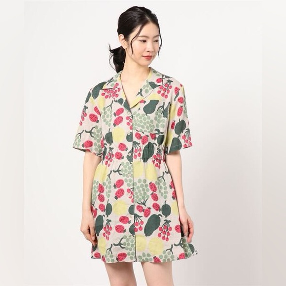 Marimekko Herkku Pieni Tori Linen Shirtdress in EU 40, US M - Picture 1 of 8